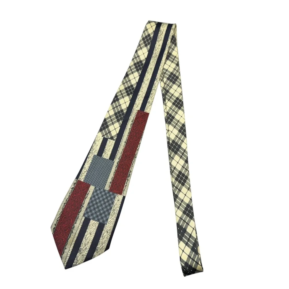 Dino‎ Romaro Patchwork Silk Trading Necktie Men Statement Pattern